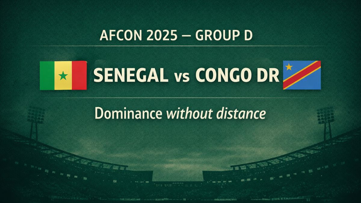 AFCON 2025 (Group D): Senegal vs Congo DR – Match Analysis, Key Stats
