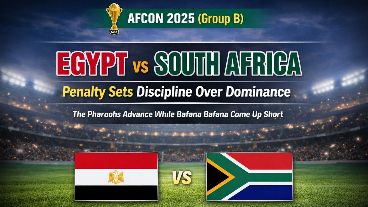 Egypt vs South Africa: AFCON 2025 (Group B) - Egypt won by 1-0