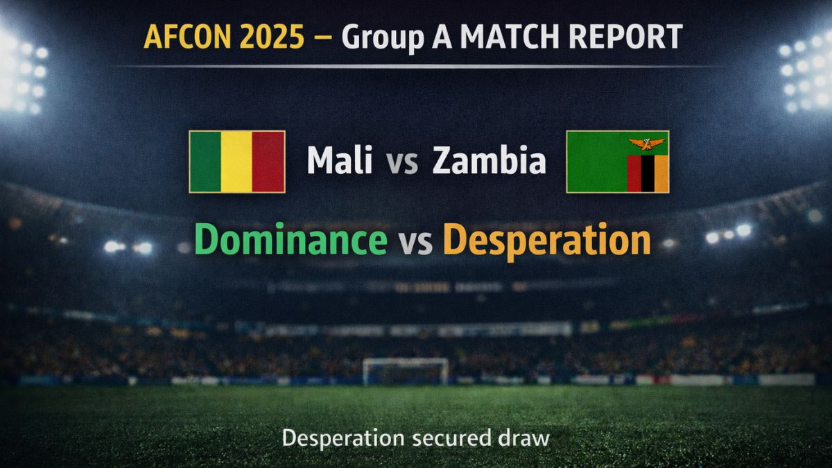 Mali vs Zambia AFCON 2025 Group A match report featured image