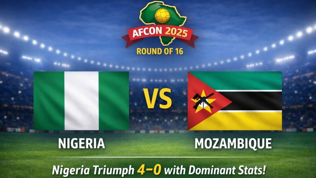 AFCON 2025 (Round of 16): Nigeria vs Mozambique – Super Eagles Cruise Through