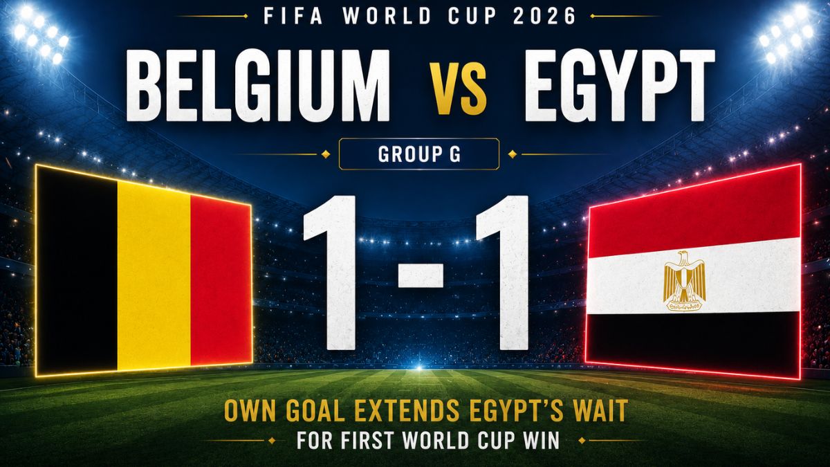 Belgium vs Egypt - Group G of FIFA World Cup 2026
