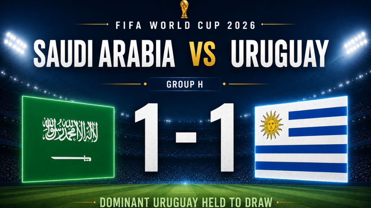 Saudi Arabia vs Uruguay 1-1: Dominant Uruguay Held to Frustrating World Cup Draw