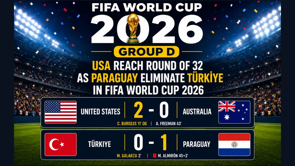 USA Reach FIFA World Cup 2026 Round of 32 as Paraguay Eliminate Türkiye in Group D