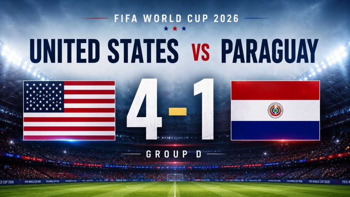 United States vs Paraguay Group D battle in FIFA World Cup 2026