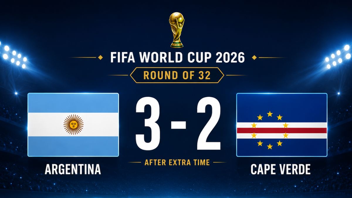 Argentina vs Cape Verde 3-2 (AET): FIFA World Cup 2026 Round of 32 Recap