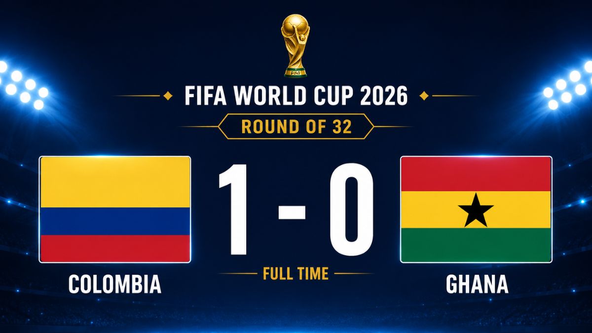 Colombia vs Ghana 1-0: FIFA World Cup 2026 Round of 32