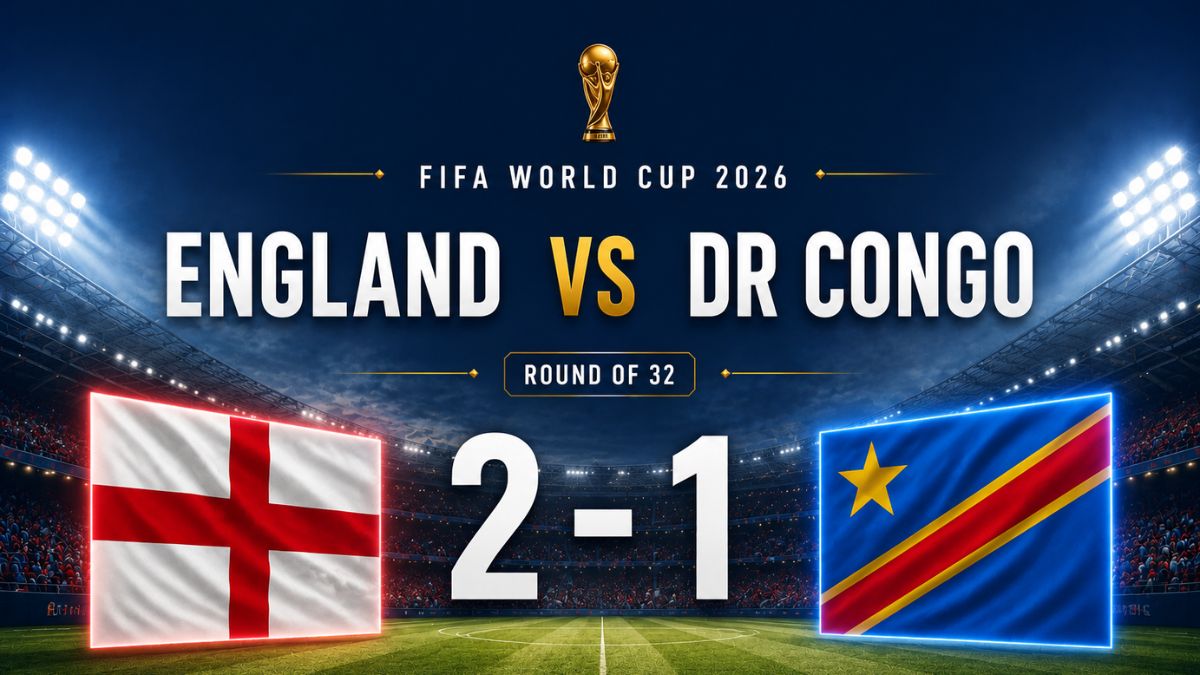 England vs DR Congo 2-1 Harry Kane brace
