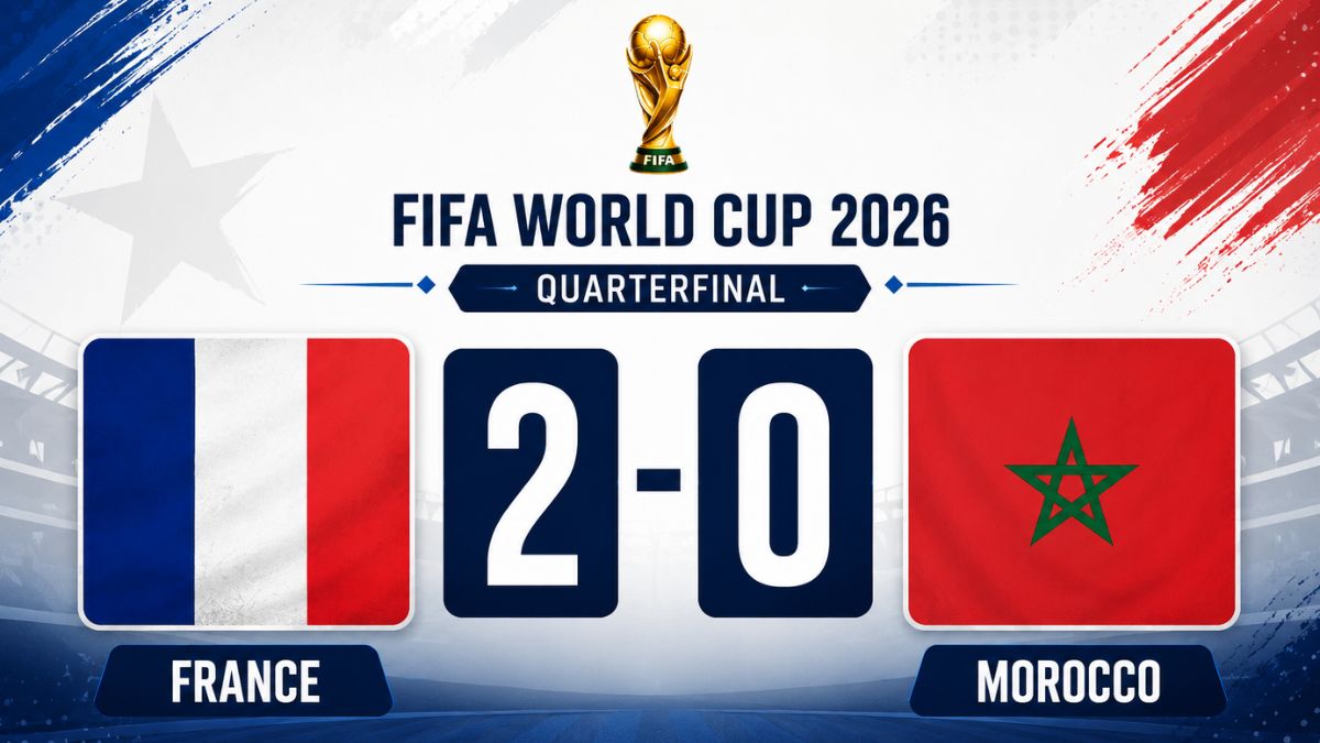 France Beat Morocco 2-0 to Reach FIFA World Cup 2026 Semi-finals as MbappĂ© Equals Messi’s Goal Record