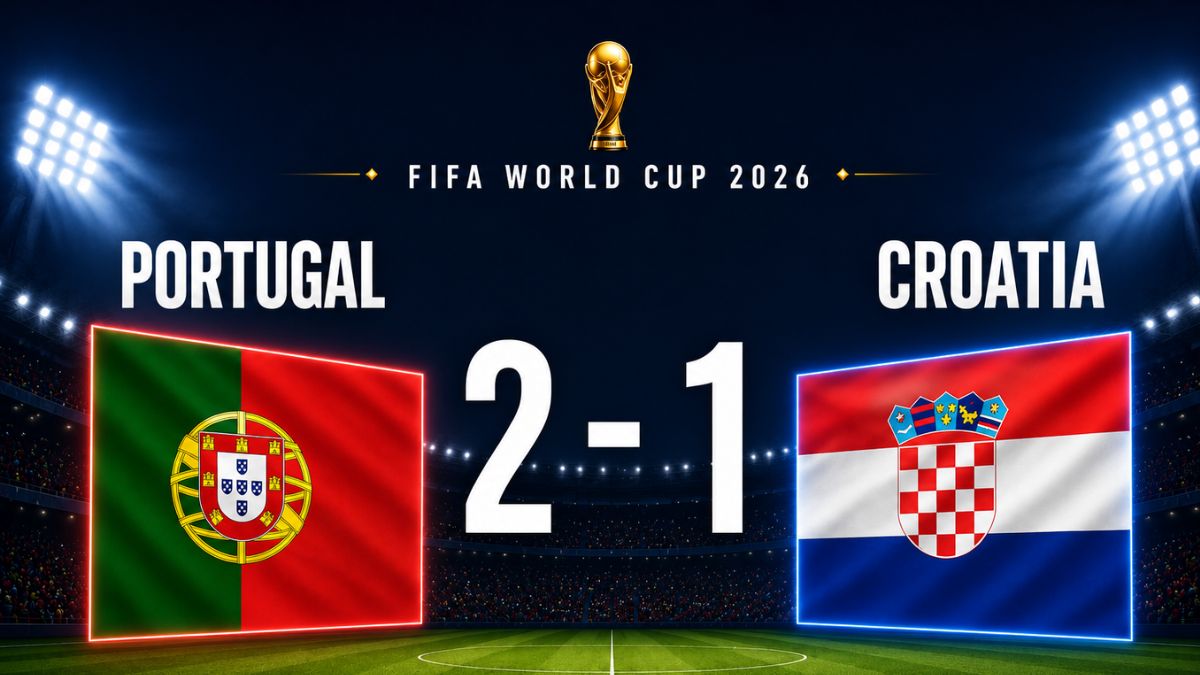 Portugal vs Croatia 2-1 FIFA World Cup 2026 Round of 32